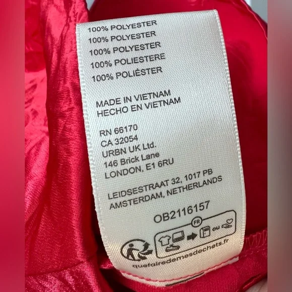 Free People Star Eyes Crinkle Red Top in Small NWOT - Picture 9 of 10